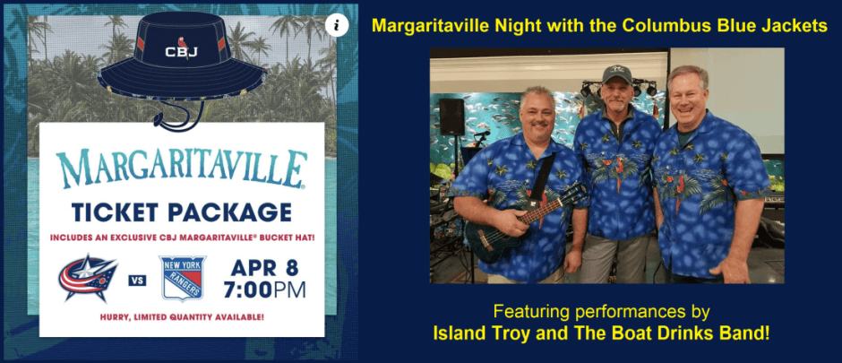 Columbus Blue Jackets Margaritaville Night – Island Troy